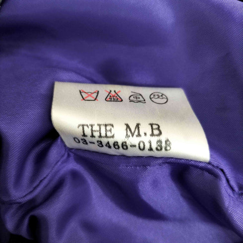 THE M.B ラウンドカラー 1B クロップド チェッカージャケット Y2K レディース