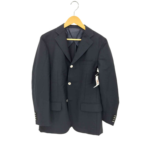 イタリア製 WOOL&MOHAIR ウール&モヘア シルバーボタン 3B シングル テーラードジャケット メンズ