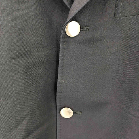 イタリア製 WOOL&MOHAIR ウール&モヘア シルバーボタン 3B シングル テーラードジャケット メンズ