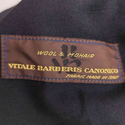 イタリア製 WOOL&MOHAIR ウール&モヘア シルバーボタン 3B シングル テーラードジャケット メンズ