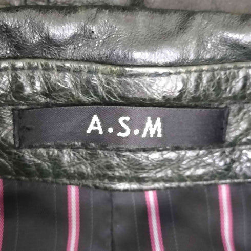 A.S.M レザージャケット メンズ