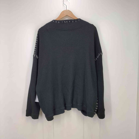 ディスカバード DISCOVERED ステッチデザイン ダブルジップ クルーネック ドライバーズニット メンズ JPN:3