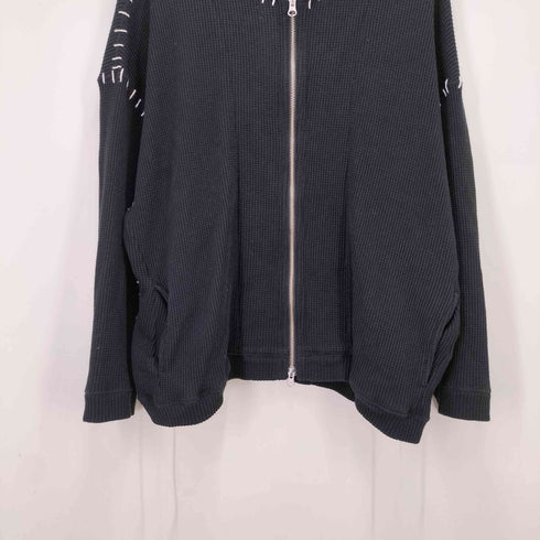 ディスカバード DISCOVERED ステッチデザイン ダブルジップ クルーネック ドライバーズニット メンズ JPN:3