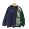 アディダス adidas 80-90s 国旗黒タグ フード付き 中綿ナイロンジャケット メンズ import:L