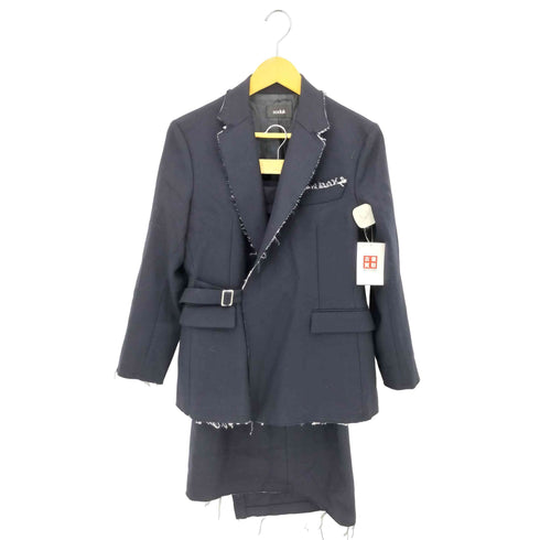 スドーク soduk collection003 Fringe Finition Jacket / Fringe Finition skirt フリンジフィニシオン ベルテッド テーラードジャケット フリンジフィニシオン アシンメトリー スカート セットアップ レディース