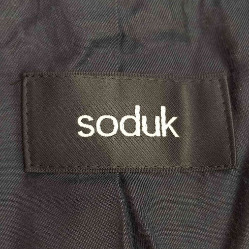 スドーク soduk collection003 Fringe Finition Jacket / Fringe Finition skirt フリンジフィニシオン ベルテッド テーラードジャケット フリンジフィニシオン アシンメトリー スカート セットアップ レディース