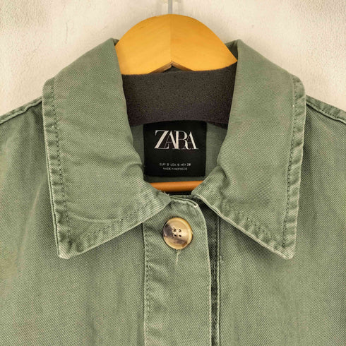 ザラ ZARA クロップドデニムジャケット レディース import:S
