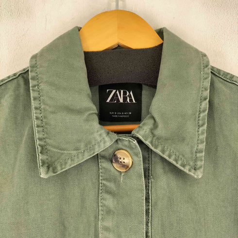 ザラ ZARA クロップドデニムジャケット レディース import:S