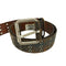 GUIDO ANGELONI イタリア製 3連ハトメデザイン レザーベルト メンズ
