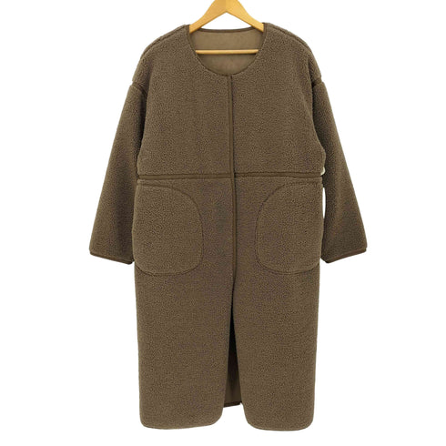 RUMOR ボアフェイクムートンロングコート レディース FREE