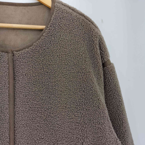 RUMOR ボアフェイクムートンロングコート レディース FREE