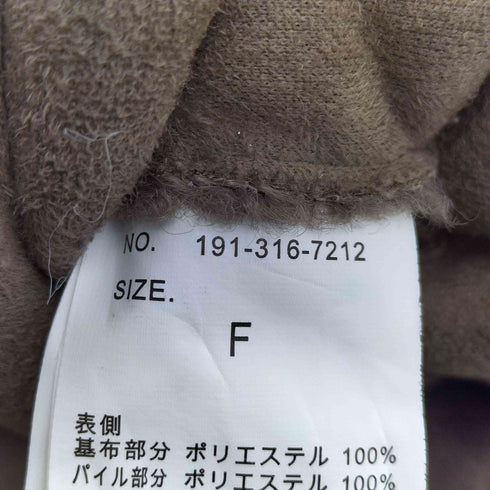 RUMOR ボアフェイクムートンロングコート レディース FREE