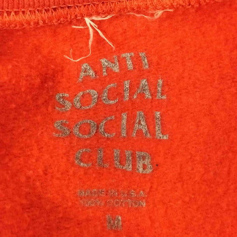アンチソーシャルソーシャルクラブ ANTI SOCIAL SOCIAL CLUB 両面プリントスウェットプルオーバー メンズ JPN:M
