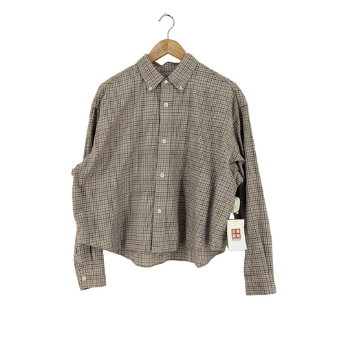 ノースフェイスパープルレーベル THE NORTH FACE PURPLE LABEL Button Down Tattersall Field Cropped Shirt メンズ import:M