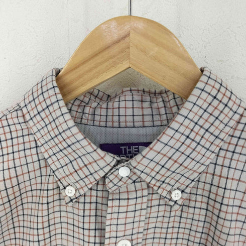 ノースフェイスパープルレーベル THE NORTH FACE PURPLE LABEL Button Down Tattersall Field Cropped Shirt メンズ import:M