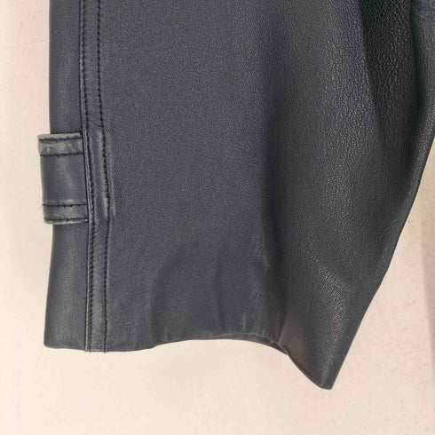 GINO MARIANI ラムレザーダブルジップハーフコート メンズ LL