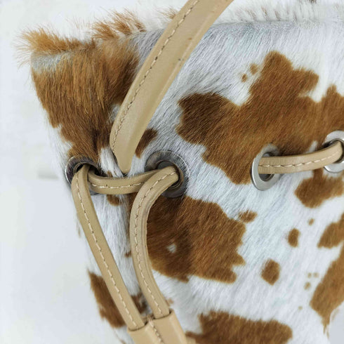 Manuel MILANO ハラコ レザー ショルダーバック レディース