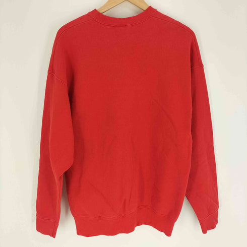 フルーツオブザルーム FRUIT OF THE LOOM 80-90S USA製 裏起毛 カレッジ フットボールチーム プリント クルーネック プルオーバー スウェット メンズ import:XL