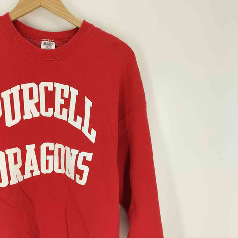 フルーツオブザルーム FRUIT OF THE LOOM 80-90S USA製 裏起毛 カレッジ フットボールチーム プリント クルーネック プルオーバー スウェット メンズ import:XL