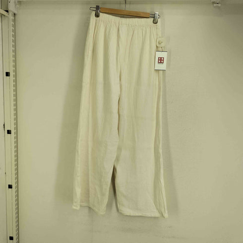 ギャルリーヴィー GALERIE VIE コットンリネンストレッチ イージーワイドパン レディース