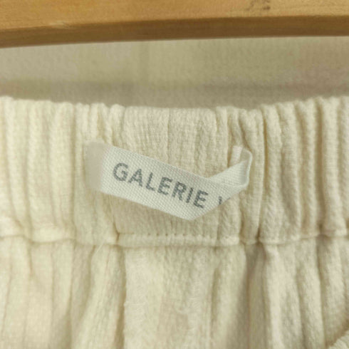 ギャルリーヴィー GALERIE VIE コットンリネンストレッチ イージーワイドパン レディース