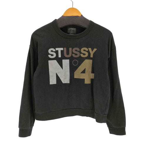 ステューシー Stussy 00s No4 プリントスウェットプルオーバー レディース JPN:S