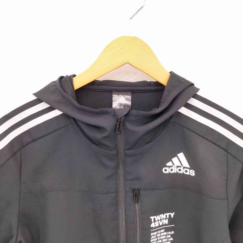 アディダス adidas TWNTY 4SVN ライトクロス フーデッド ジップアップ ジャージ ジャケット メンズ JPN:M