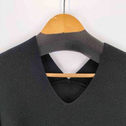 クラネ CLANE V-NECK BACK DROP KNIT TOPS レディース 2
