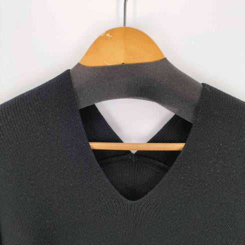 クラネ CLANE V-NECK BACK DROP KNIT TOPS レディース 2