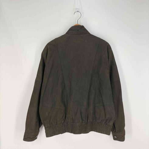 ADRIAPELLE イタリア製 裏地ブラケット ヨークデザイン レザージャケット メンズ EUR:52