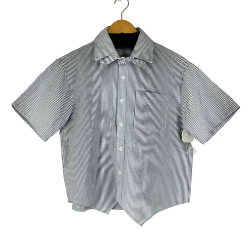 MAY HEAD IS AN ANIMAL ダブルカラー S/S ボーダーシャツ メンズ