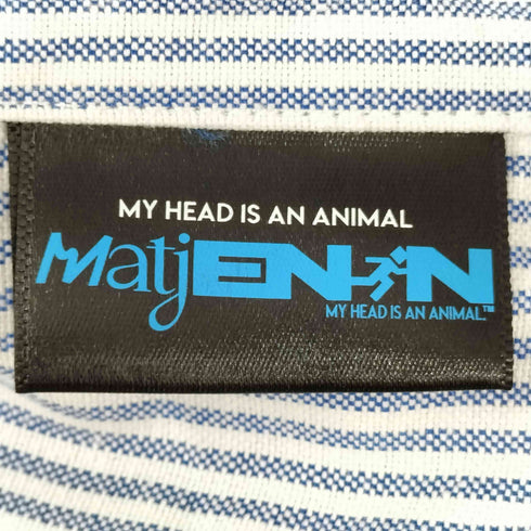 MAY HEAD IS AN ANIMAL ダブルカラー S/S ボーダーシャツ メンズ