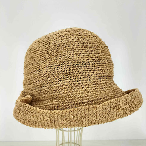 カシラ CA4LA スカーフチャーム付 ストローハット レディース