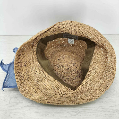 カシラ CA4LA スカーフチャーム付 ストローハット レディース