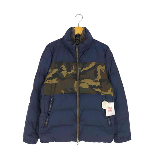 ジョンブル Johnbull パネルカモ ダブルジップ ダウンジャケット メンズ JPN:L