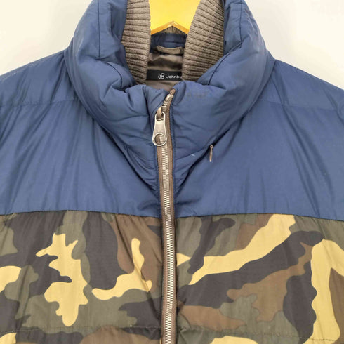ジョンブル Johnbull パネルカモ ダブルジップ ダウンジャケット メンズ JPN:L