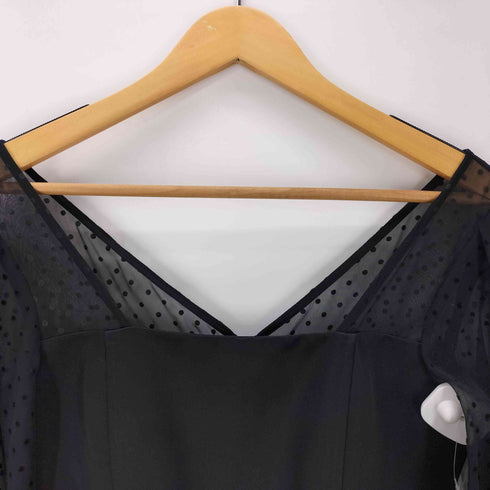 ラグナムーン LAGUNAMOON LADY シアー ドット スリーブ タイト ドレス レディース JPN:S