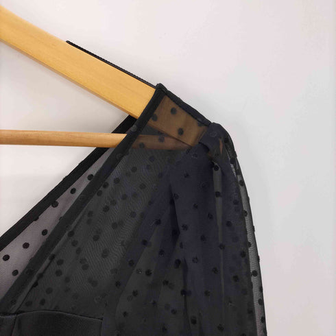 ラグナムーン LAGUNAMOON LADY シアー ドット スリーブ タイト ドレス レディース JPN:S