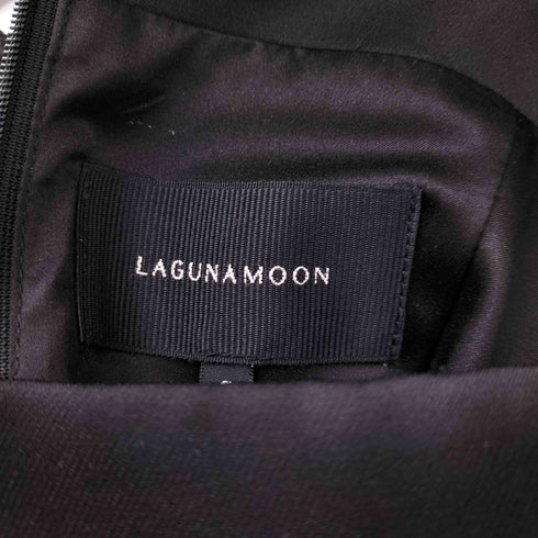 ラグナムーン LAGUNAMOON LADY シアー ドット スリーブ タイト ドレス レディース JPN:S