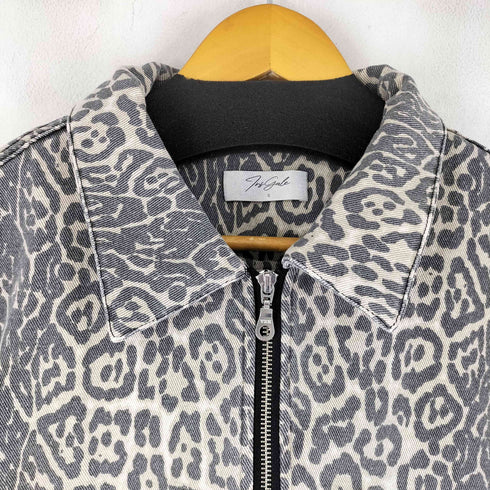 JUS YALE レオパード柄ジップアップワークジャケット メンズ JPN:S