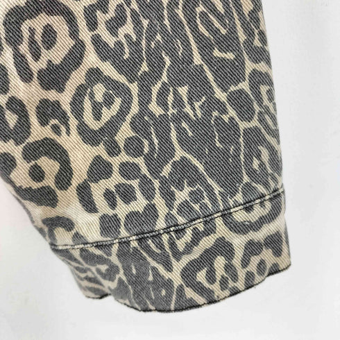 JUS YALE レオパード柄ジップアップワークジャケット メンズ JPN:S