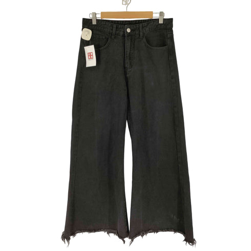 ブラックデニムワイドパンツ メンズ JPN:S
