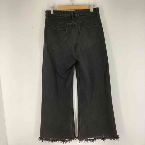 ブラックデニムワイドパンツ メンズ JPN:S