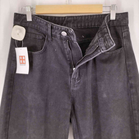 ブラックデニムワイドパンツ メンズ JPN:S