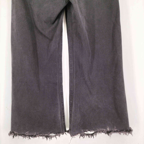 ブラックデニムワイドパンツ メンズ JPN:S