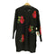 ヴェルサーチ VERSACE Black & Multicolour Knit Rose Sweater レディース