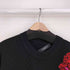 ヴェルサーチ VERSACE Black & Multicolour Knit Rose Sweater レディース