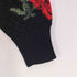 ヴェルサーチ VERSACE Black & Multicolour Knit Rose Sweater レディース