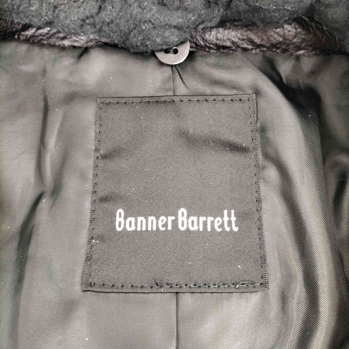 バナーバレット Banner Barrett 襟ボアラムレザーダブルライダースジャケット レディース 36