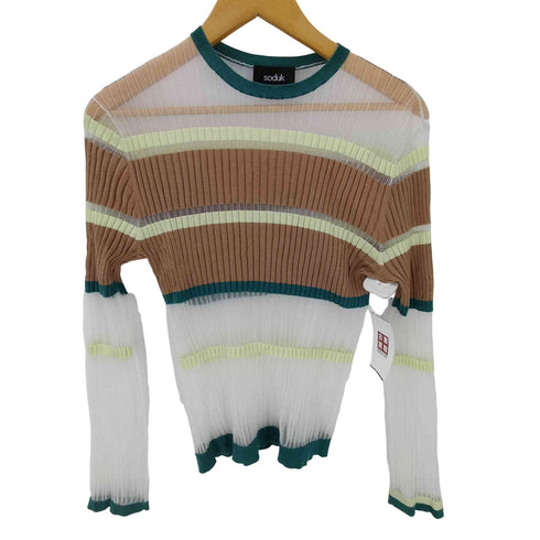 スドーク soduk 22SS breeze knit top ブリーズ ニット トップス シアー ニット セカンドスキン レディース